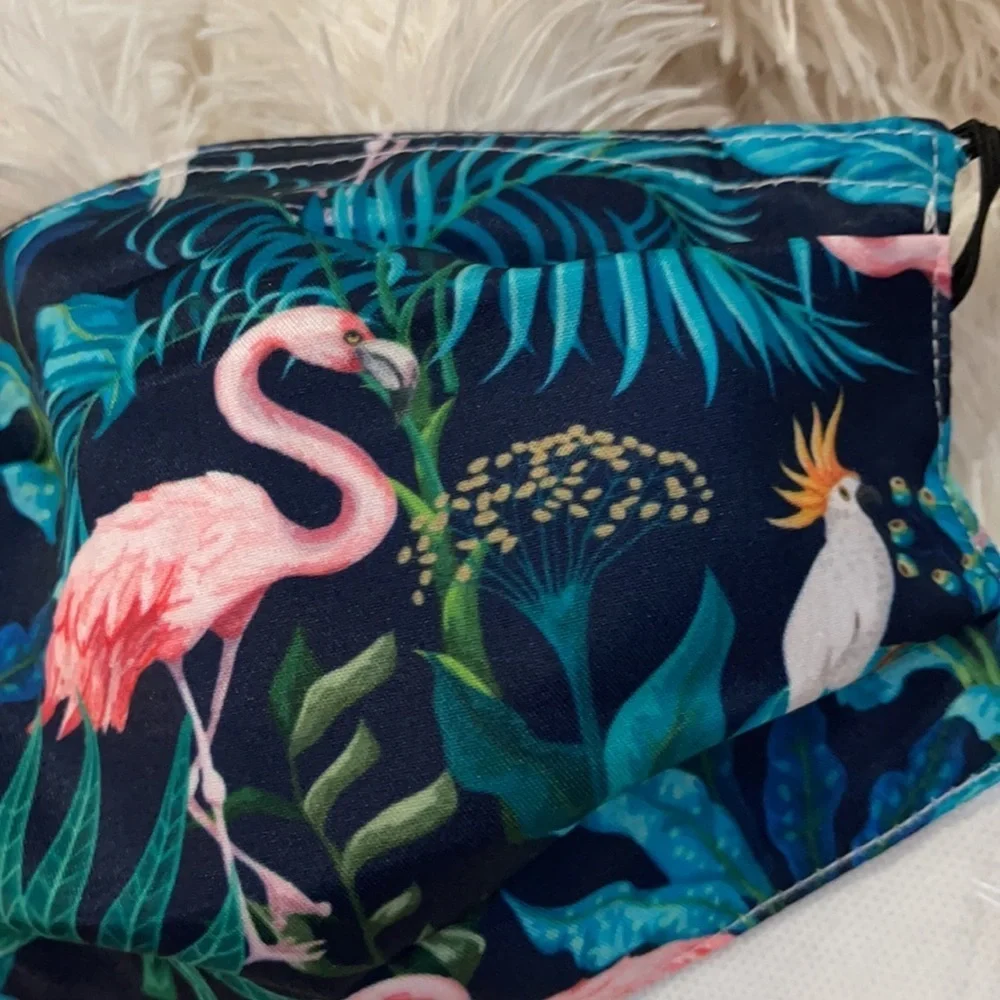 New Tropical flamingo face mask